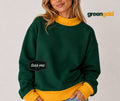 Green + Gold Tees Me Premium Mock Neck Sweatshirt || PREORDER est. ship 8/17