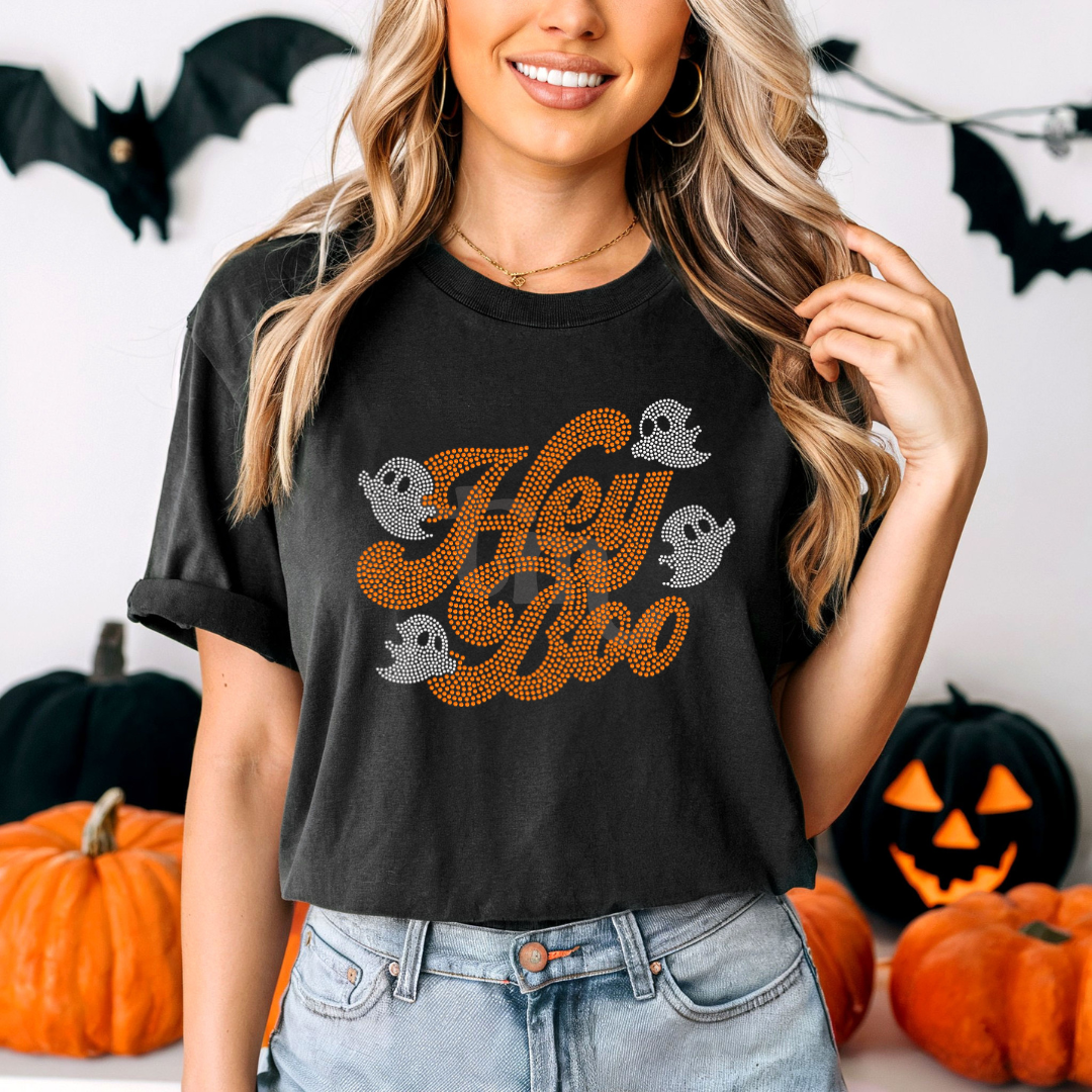 Hey Boo SPANGLES TRANSFER