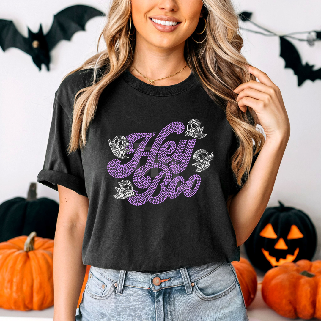 Hey Boo SPANGLES TRANSFER