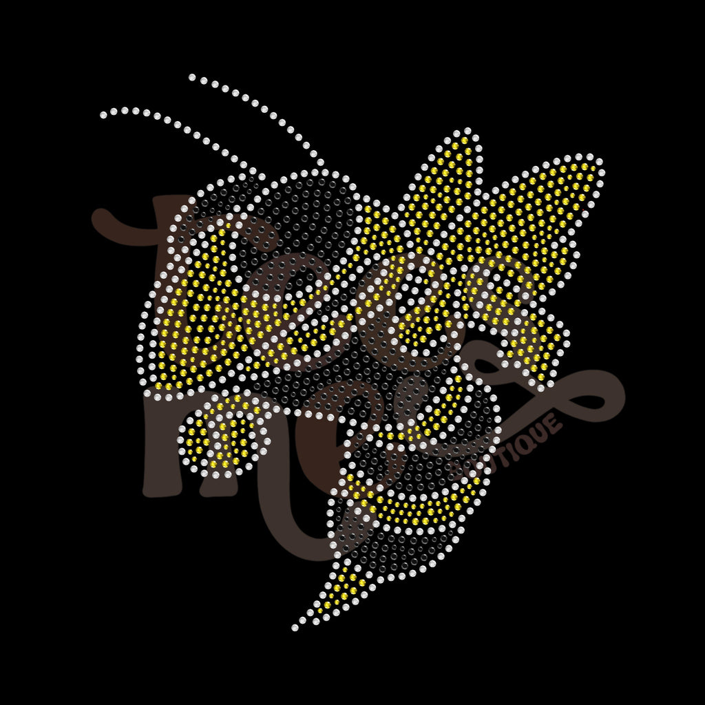 Hornet Mascot RHINESTONE TRANSFER