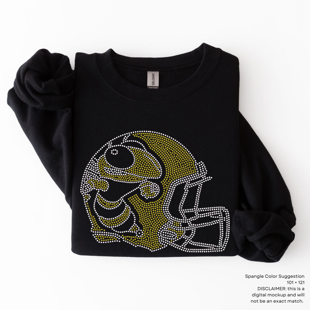 Hornets Football Helmet SPANGLES TRANSFER