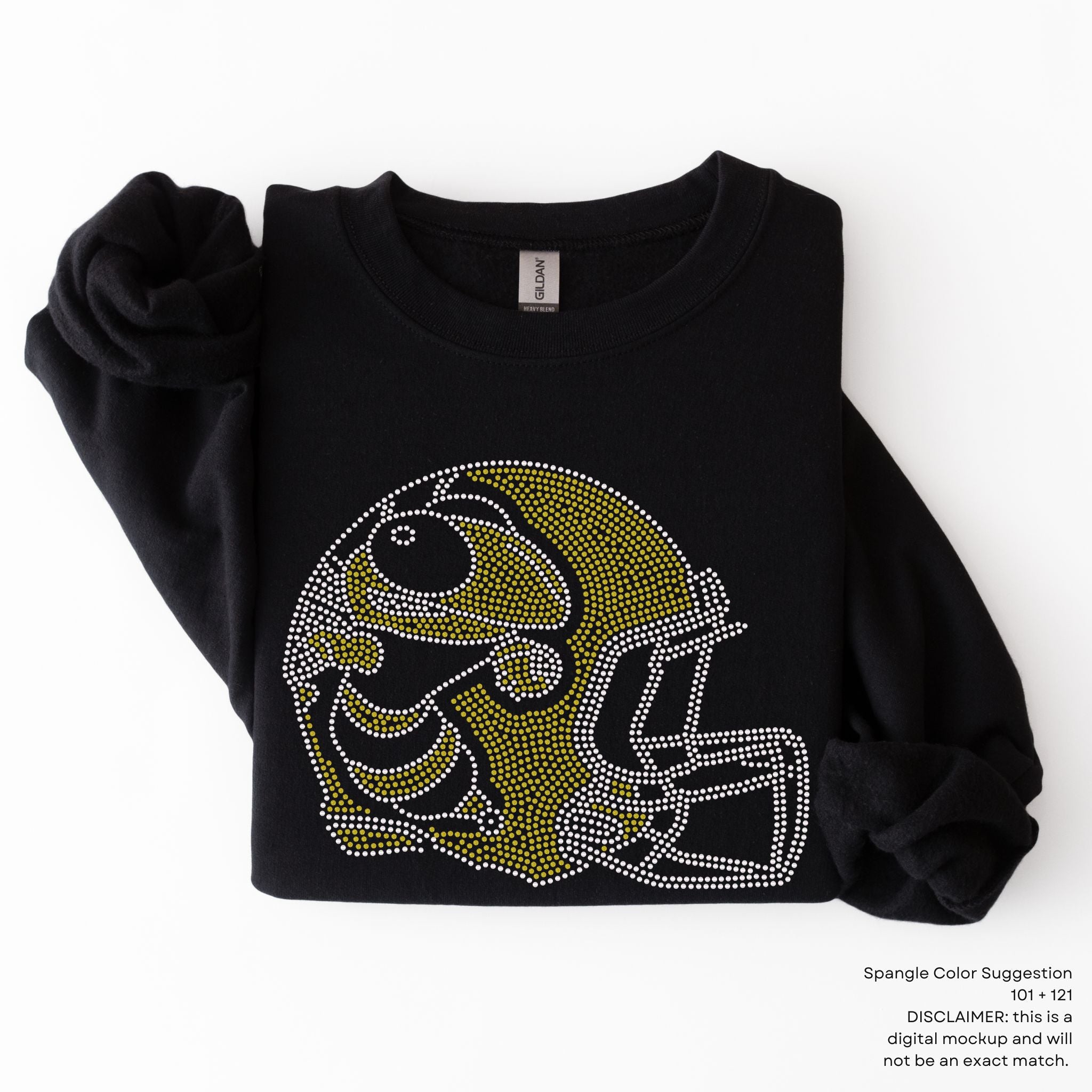 Hornets Football Helmet SPANGLES TRANSFER