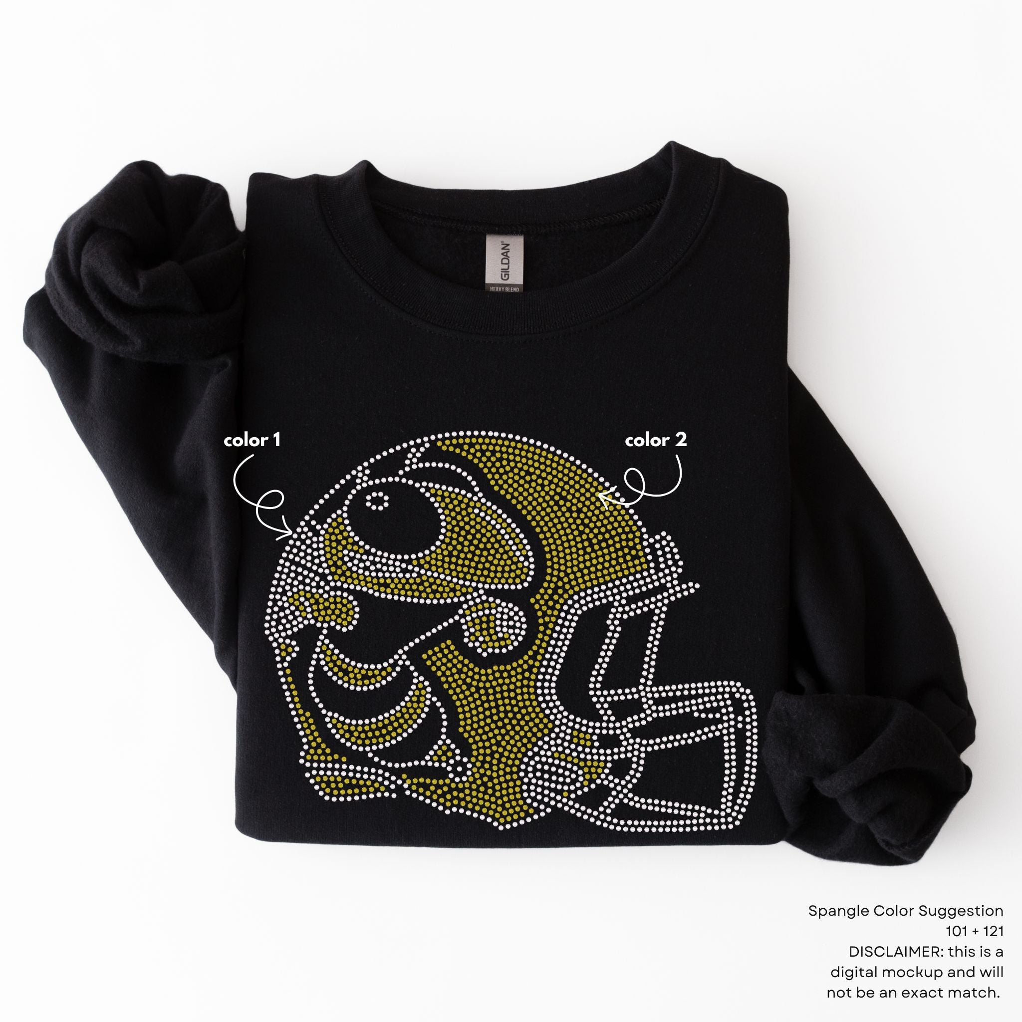 Hornets Football Helmet SPANGLES TRANSFER