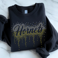 Hornets Ombre Drip RHINESTONE TRANSFER