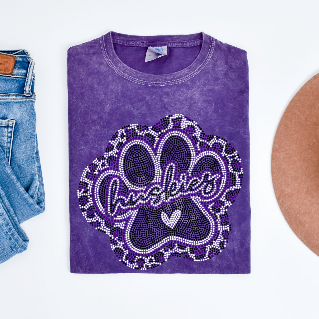 Huskies Leopard Paw SPANGLE TRANSFER