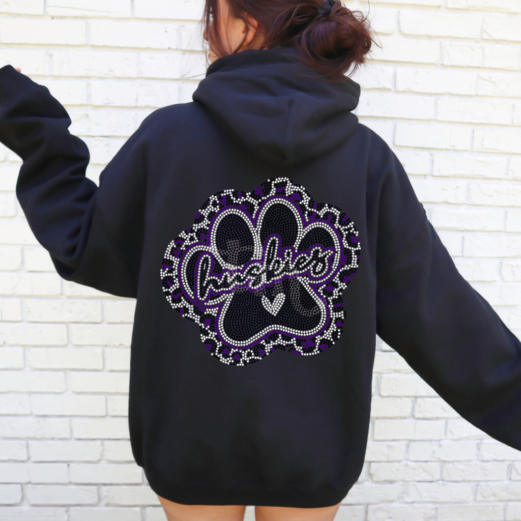 Huskies Leopard Paw SPANGLE TRANSFER