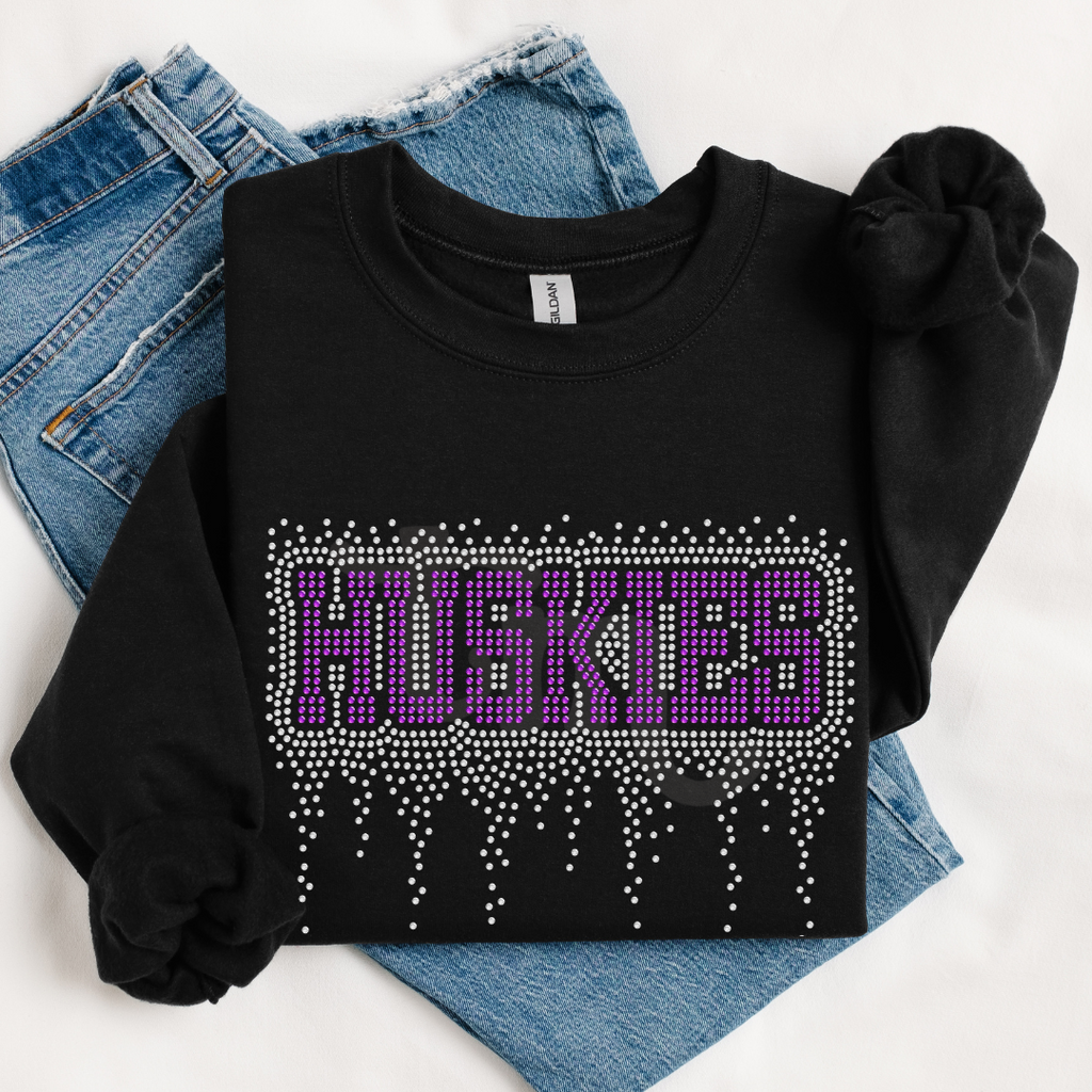 Huskies Athletic Drip RHINESTONE TRANSFER