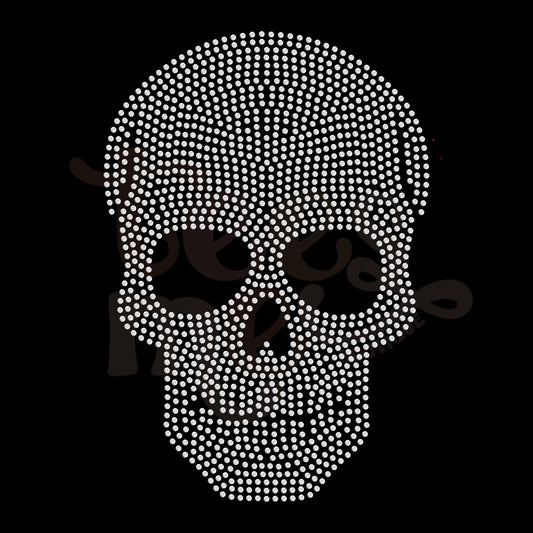 Classic Skull SPANGLES TRANSFER