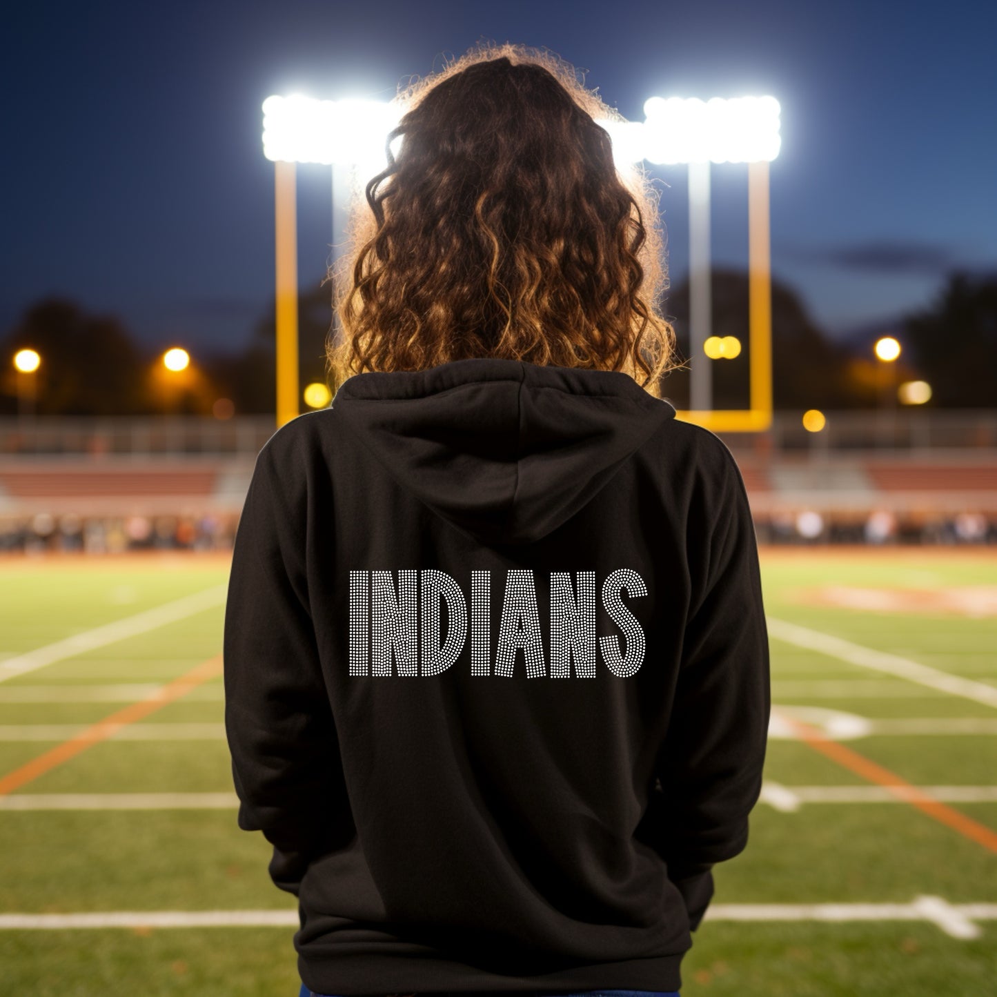 Indians Font Mascot SPANGLE TRANSFER