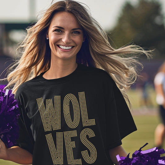 Wolves Font Mascot SPANGLE TRANSFER