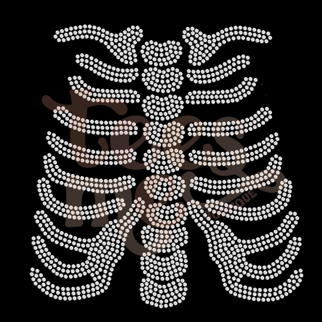 Skeleton Rib Cage SPANGLE TRANSFER