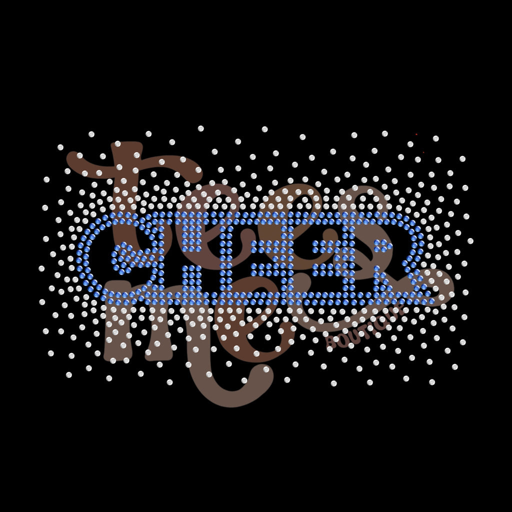 Cheer Scattered ADULT SIZE 2 Color SPANGLES TRANSFER