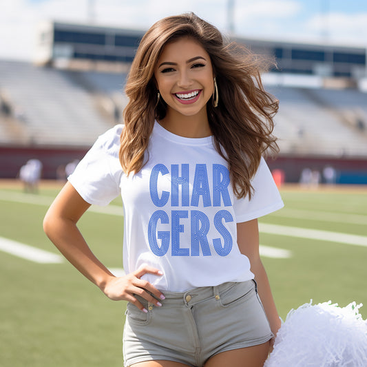 Chargers Font Mascot SPANGLE TRANSFER