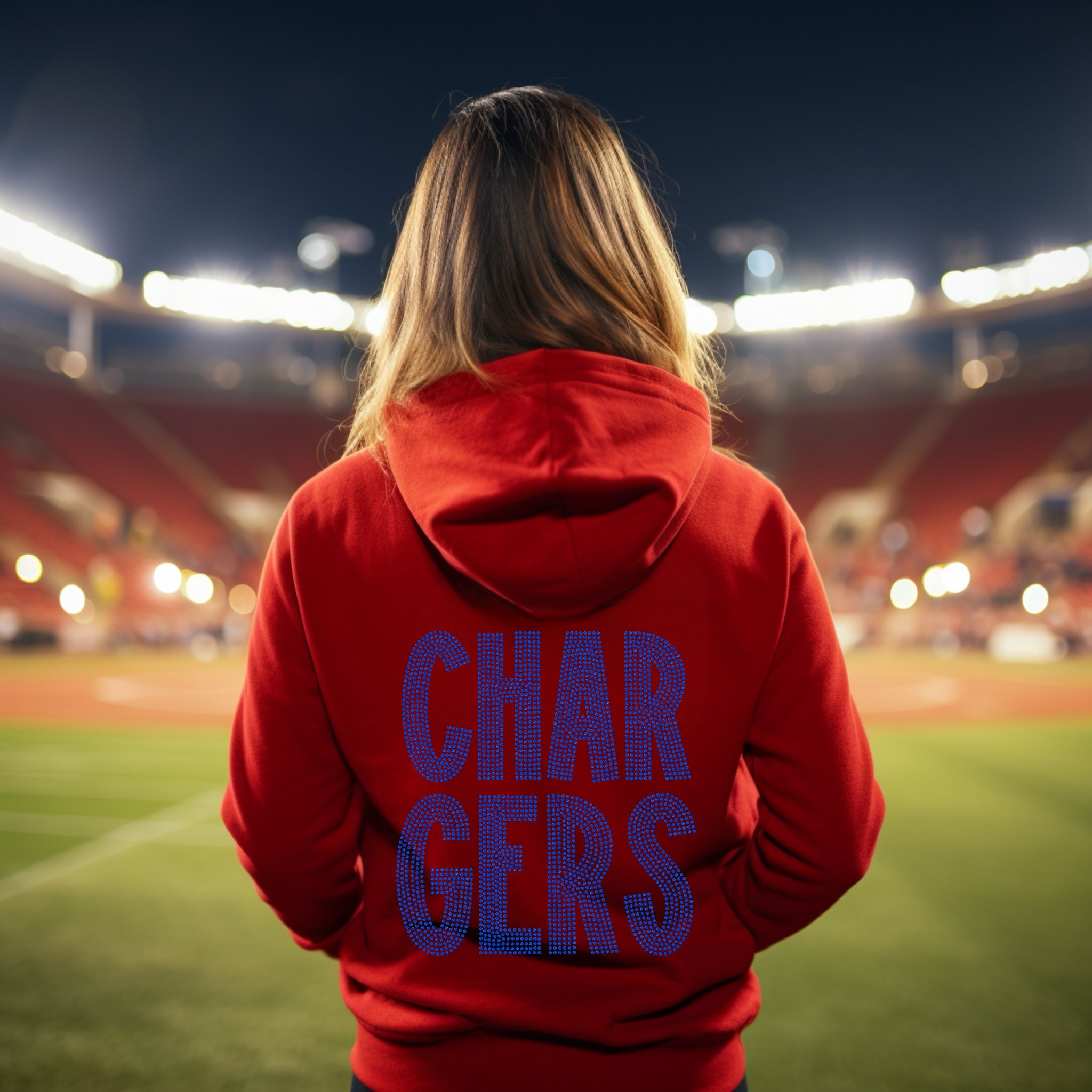 Chargers Font Mascot SPANGLE TRANSFER