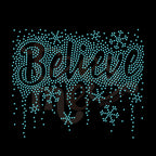 Snowflake Believe RHINESTONE TRANSFER