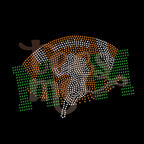 Football Mom 3 Color RHINESTONE TRANSFER