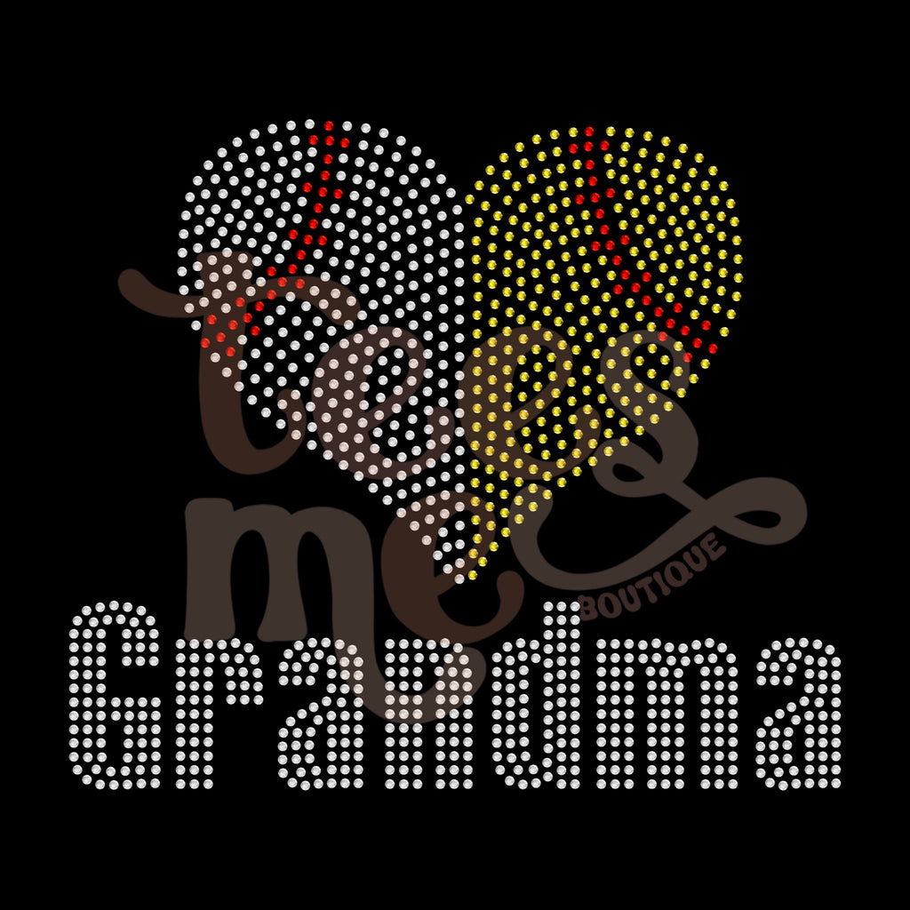 Grandma Baseball/Softball RHINESTONE TRANSFER