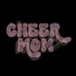 Cheer Mom Bubble Letters RHINESTONE TRANSFER