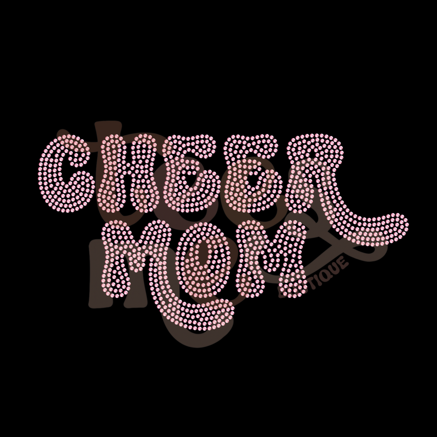 Cheer Mom Bubble Letters