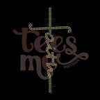 Faith Cross RHINESTONE TRANSFER