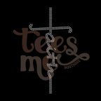 Faith Cross RHINESTONE TRANSFER