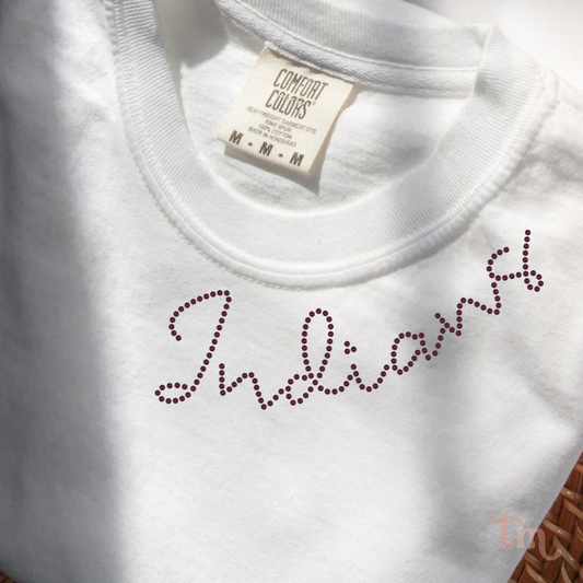 Indians Collar SHEET OF FOUR RHINESTONE TRANSFER