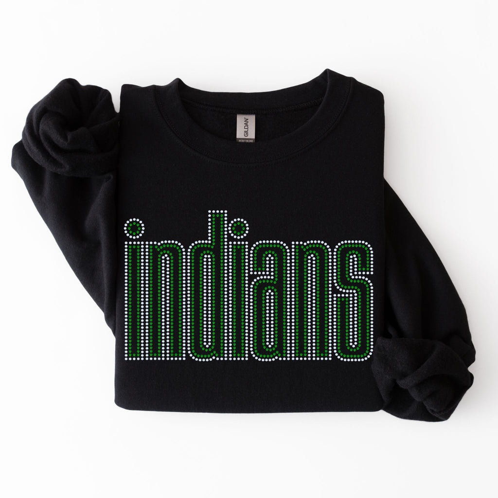 Indians Double Outline SPANGLES TRANSFER