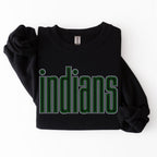 Indians Double Outline SPANGLES TRANSFER