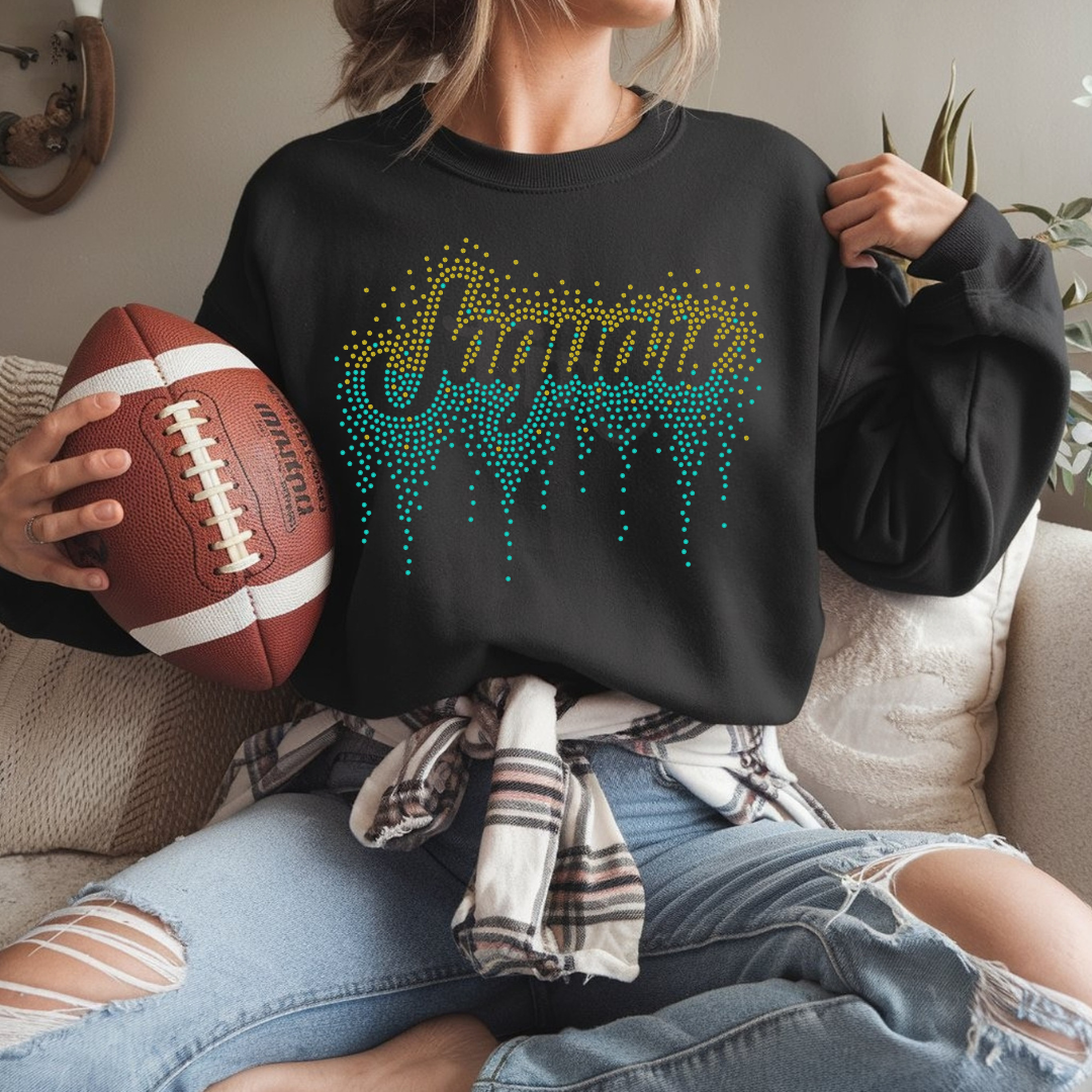 Jaguars Ombre Drip SPANGLE TRANSFER