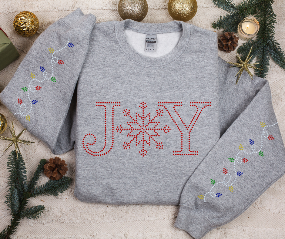 Winter Joy w/ String Light Sleeves SPANGLES TRANSFER