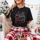 Joy to the World Candy Cane SPANGLES TRANSFER