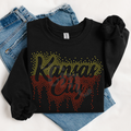 Kansas City Ombre Drip RHINESTONE TRANSFER