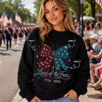 Land of the Free Bow SPANGLES TRANSFER