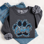 Lions Leopard Paw SPANGLE TRANSFER