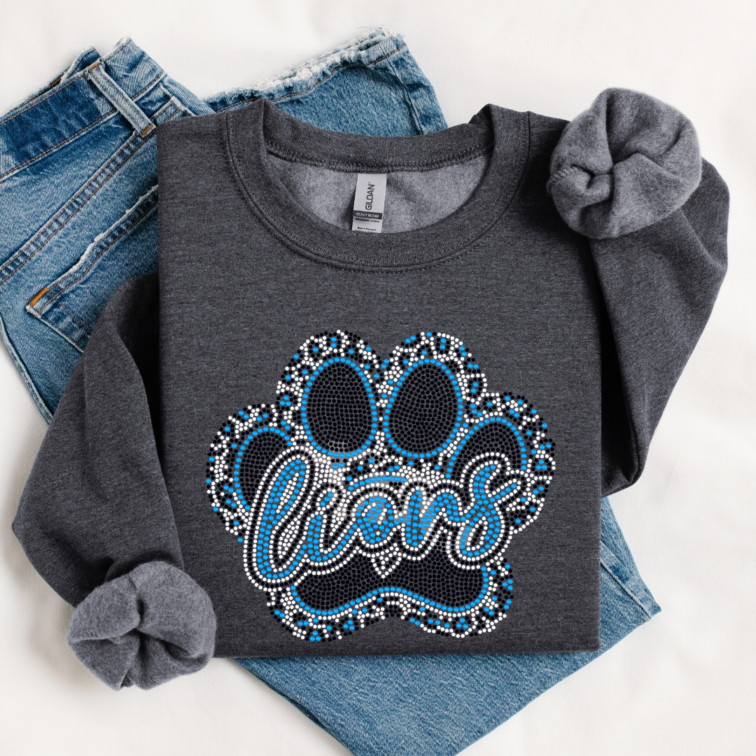 Lions Leopard Paw SPANGLE TRANSFER