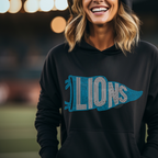 Lions Pennant Banner SPANGLES TRANSFER