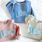 Lions Pennant Banner SPANGLES TRANSFER