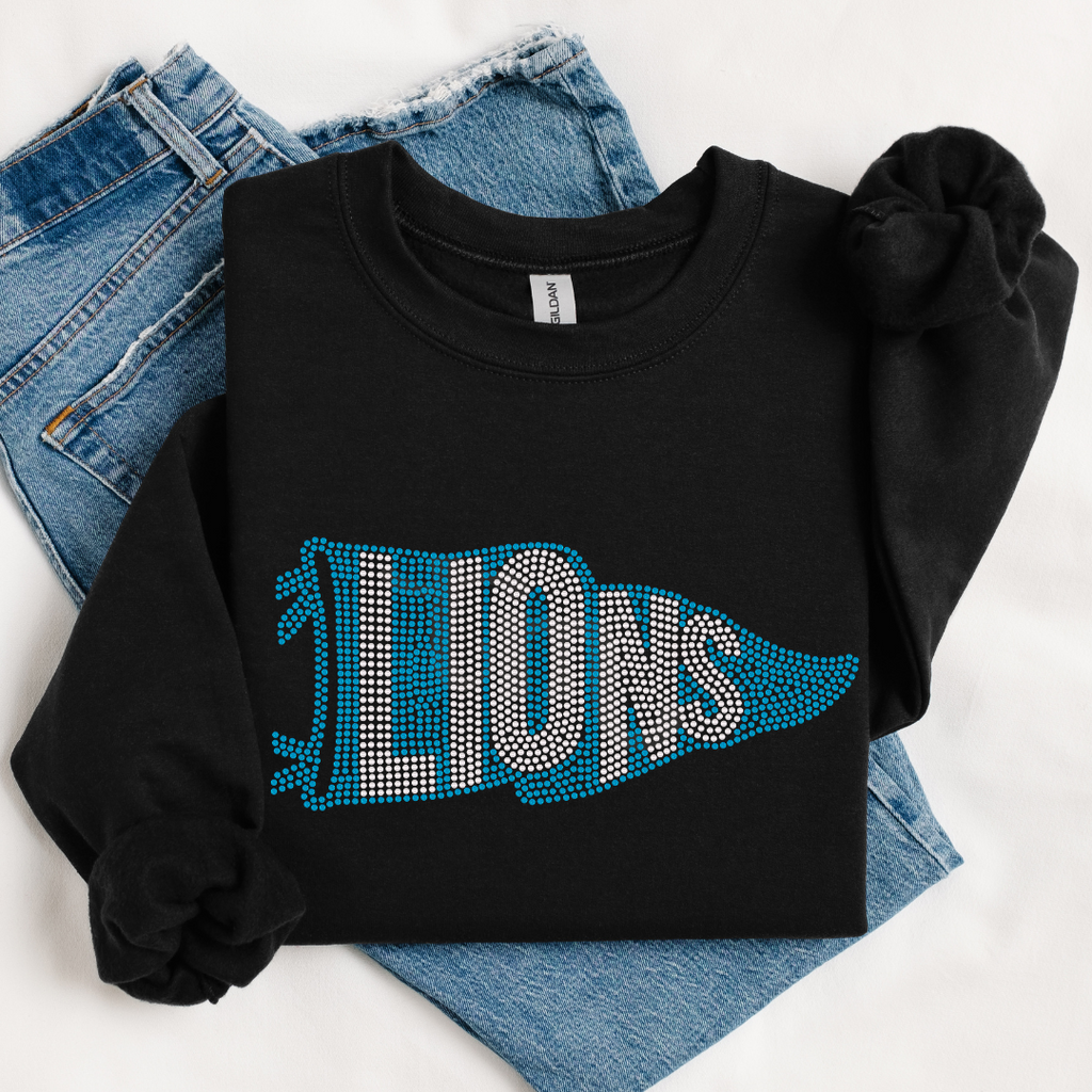 Lions Pennant Banner SPANGLES TRANSFER