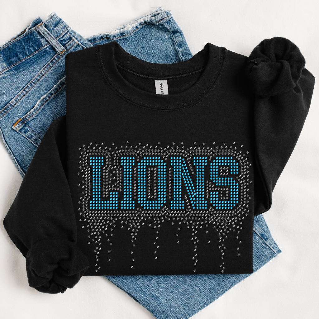 Lions Athletic Drip RHINESTONE TRANSFER