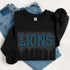 Lions Athletic Drip RHINESTONE TRANSFER