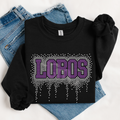 Lobos Athletic Drip RHINESTONE TRANSFER