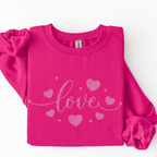 Love Floating Hearts RHINESTONE TRANSFER