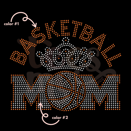 Basketball Mom Queen SPANGLE TRANSFER