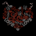 Love Heart 2 Color Spangles