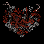 Love Heart 2 Color Spangles