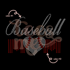 Cursive Baseball Mom SPANGLES TRANSFER
