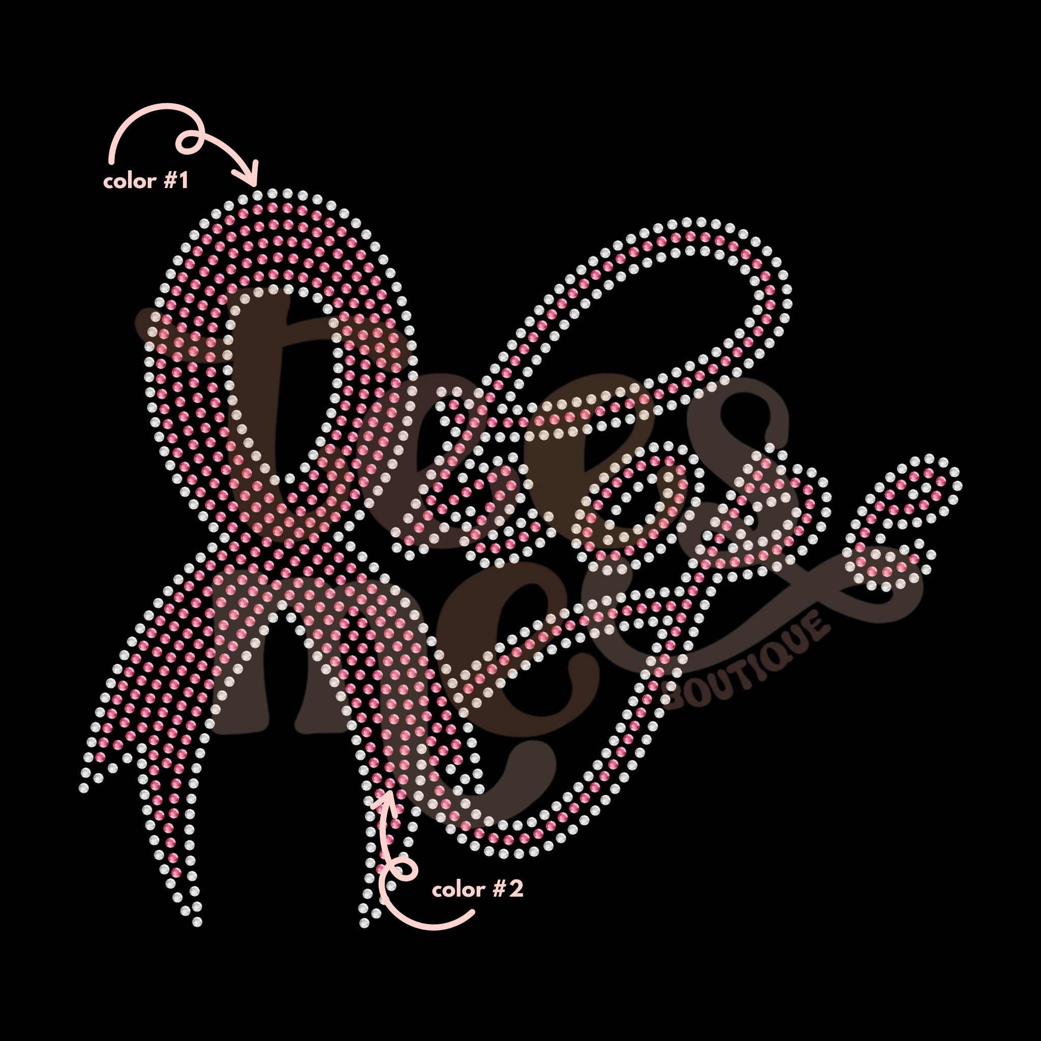 Hope with Ribbon SPANGLES TRANSFER