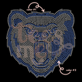 Bear Head Mascot SPANGLE TRANSFER