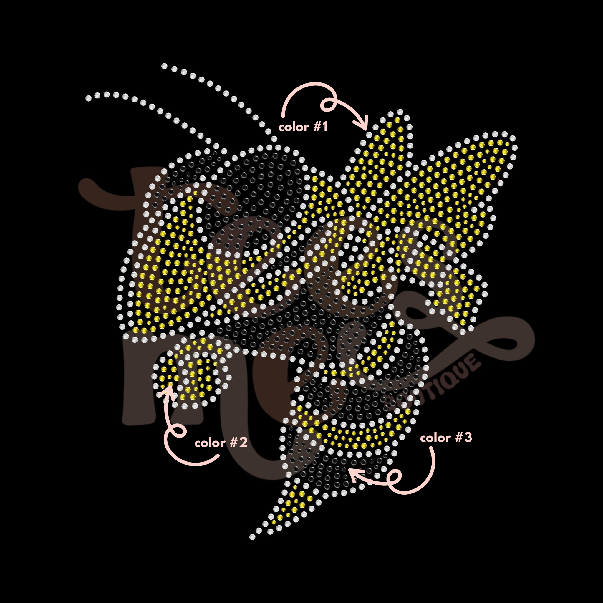 Hornet Mascot SPANGLES TRANSFER