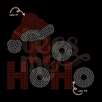 Ho Ho Ho SPANGLES TRANSFER